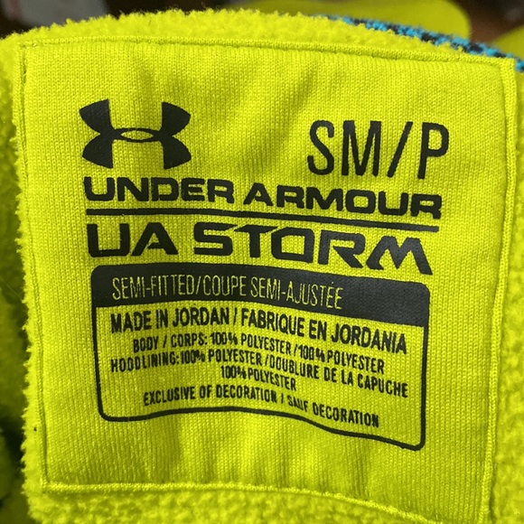 Under Armour Storm semifitted fleece lined hoodie with quilted textured logo S - Picture 14 of 16